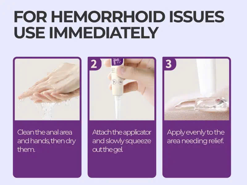 Kreain Nature Hemorrhoid Gel Helps Reduce Itching, Burning, and Dryness in Sensitive Areas, Effective Herbal Gel for Soothing Swelling and Heat 20g