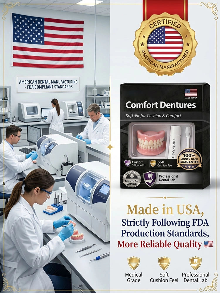 Premium Smart Denture Set: Mold a Secure, Slip-Free Fit at Home in Just 2 Minutes