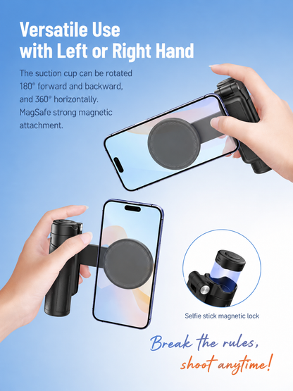 3-in-1 Magnetic MagSafe Selfie Stick Tripod with Bluetooth Remote