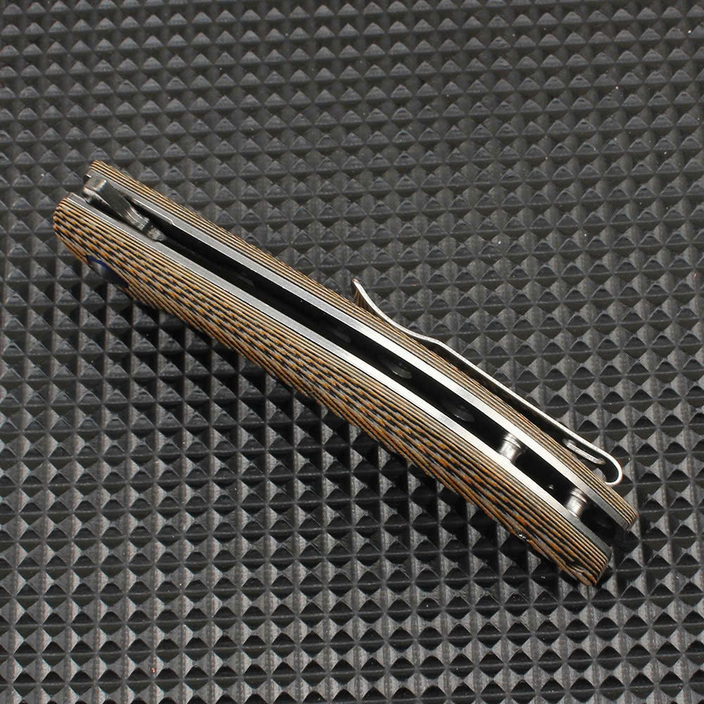 Compact Damascus Folding Utility Knife