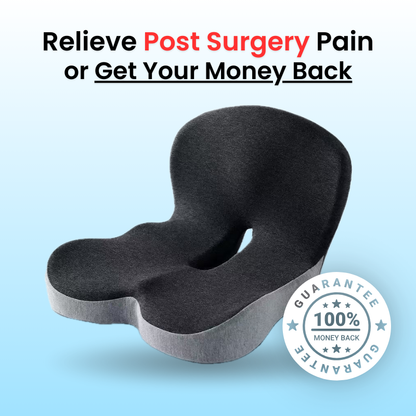 Memory Foam L-Shaped Car Seat Cushion with Lumbar Support for Sciatica & Back Pain Relief