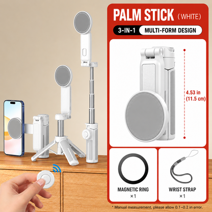 3-in-1 Magnetic MagSafe Selfie Stick Tripod with Bluetooth Remote