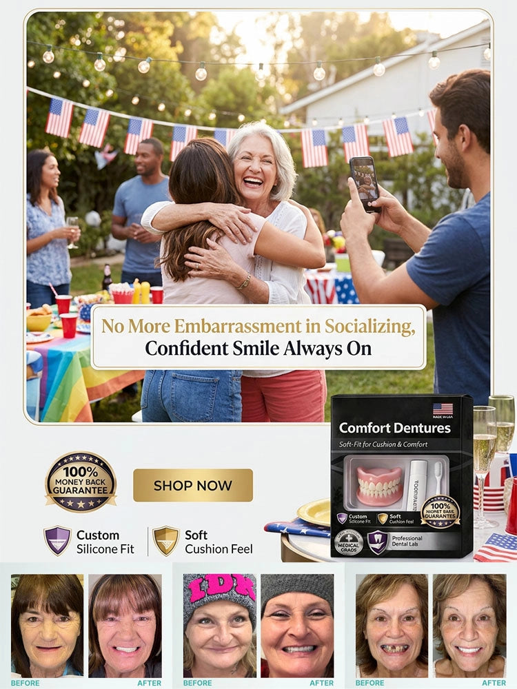 Premium Smart Denture Set: Mold a Secure, Slip-Free Fit at Home in Just 2 Minutes
