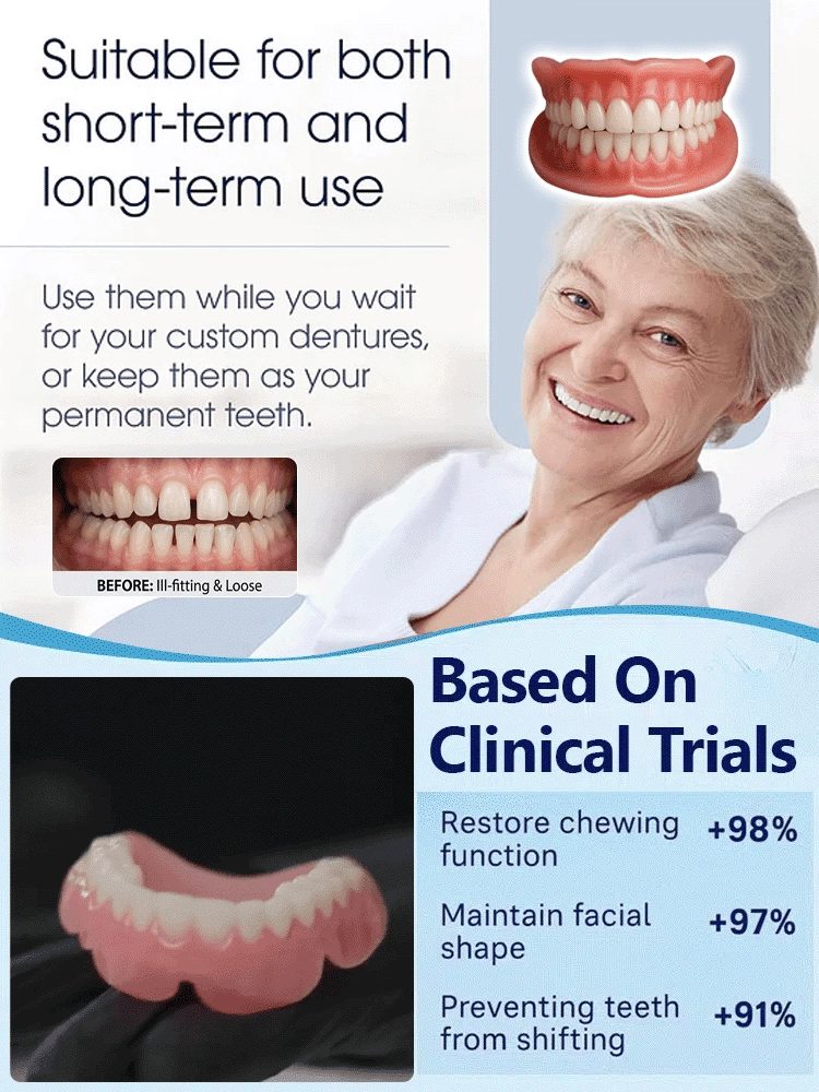 Premium Smart Denture Set: Mold a Secure, Slip-Free Fit at Home in Just 2 Minutes
