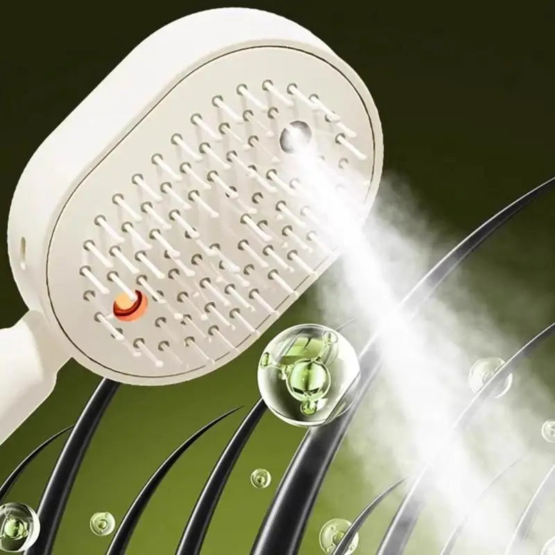 Wet Hair Brushes Electric Water Dispensing Massage Hair Brush with Buit in10ML Container Scalp Care For Dry Damaged Hair