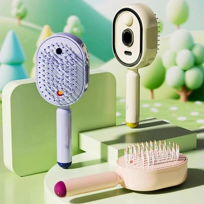 Wet Hair Brushes Electric Water Dispensing Massage Hair Brush with Buit in10ML Container Scalp Care For Dry Damaged Hair