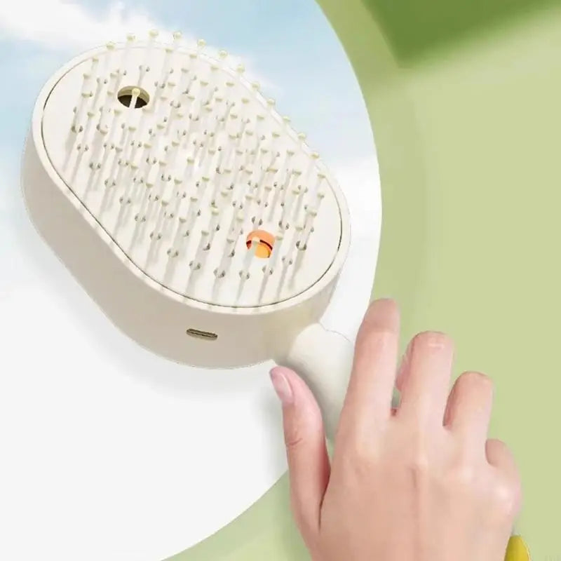 Wet Hair Brushes Electric Water Dispensing Massage Hair Brush with Buit in10ML Container Scalp Care For Dry Damaged Hair