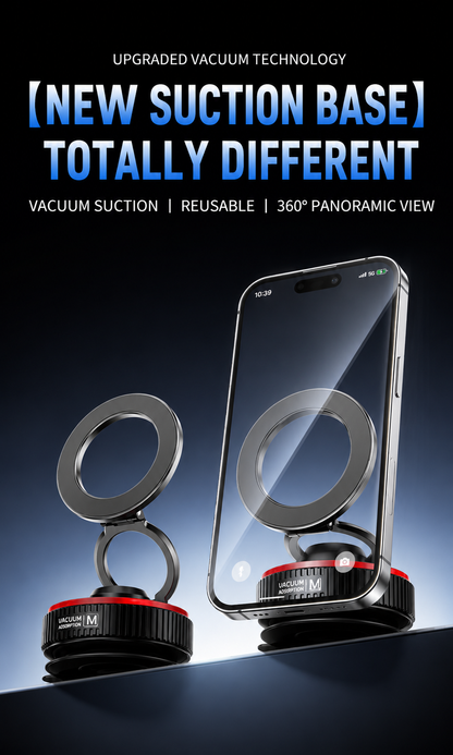 360° Vacuum Magnetic Car Phone Mount for Iphone & Android